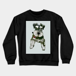 'Gigi' the Miniature Schnauzer ~ Original Artwork Crewneck Sweatshirt